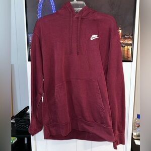 Nike Men's Burgundy Hoodie